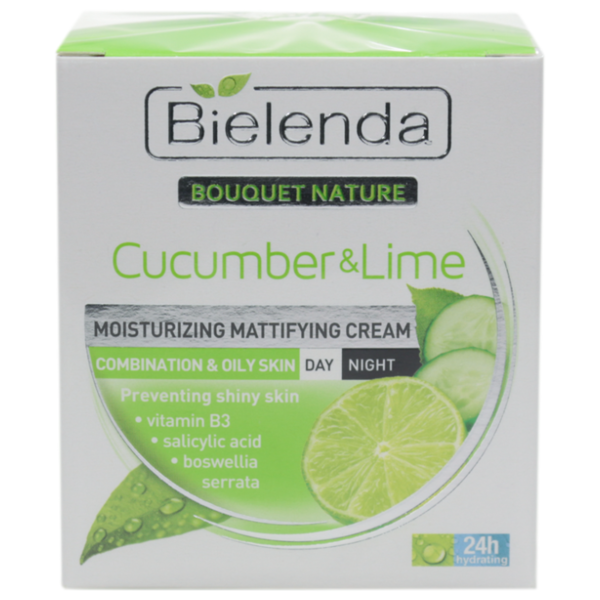 Bielenda Cucumber & Lime Moisturizing Mattifying Cream Увлажняющий матирующий крем для лица