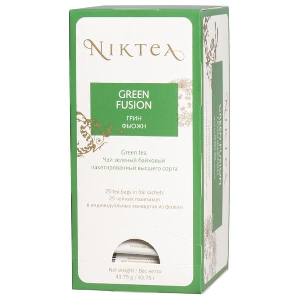 Чай зеленый Niktea Green fusion в пакетиках
