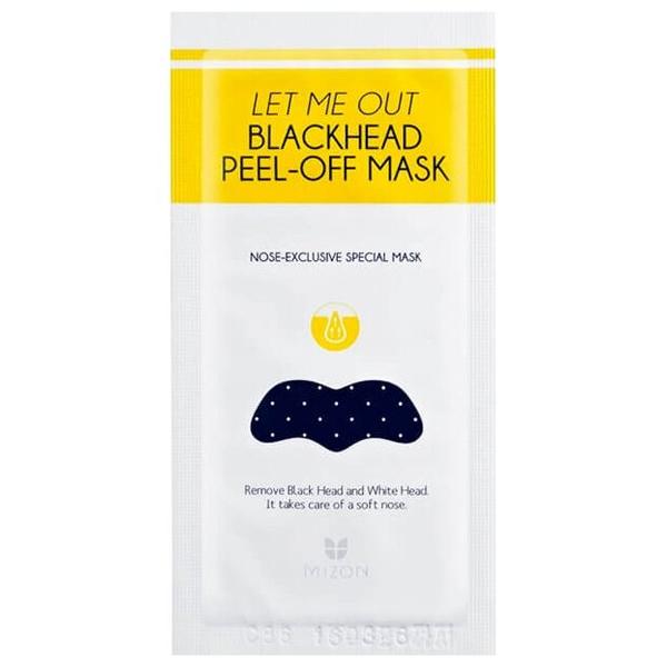 Mizon Let Me Out Blackhead Peel-Off Mask патч для очищения носа от черных точек