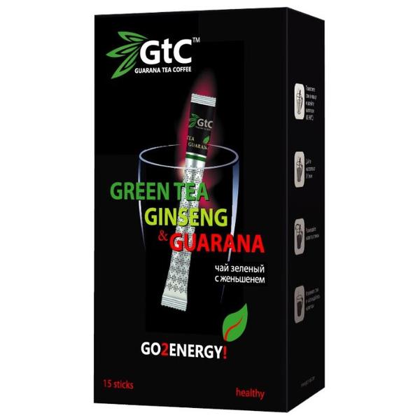 Чай зеленый GTC Ginseng & guarana в стиках