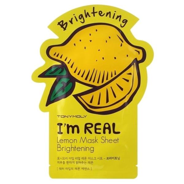TONY MOLY тканевая маска I’m Real Lemon осветляющая