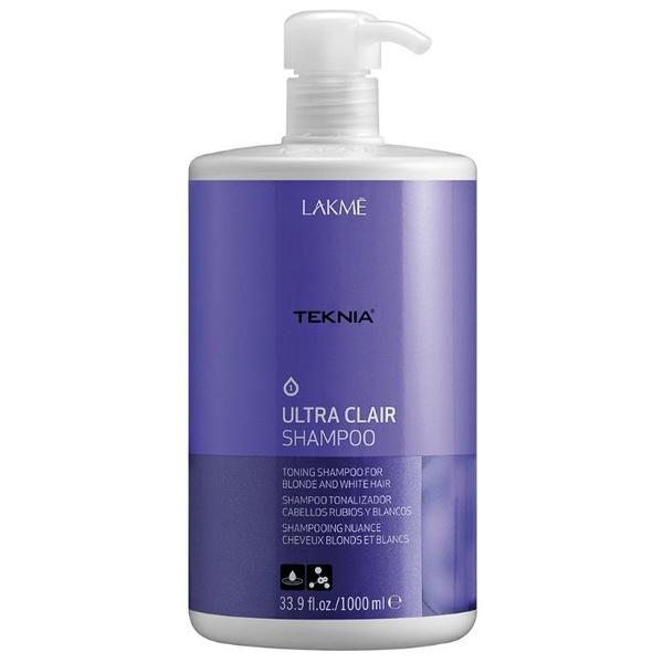 Lakme шампунь Teknia Ultra Clair Тонирующий для обесцвеченных, натуральных светлых и седых волос