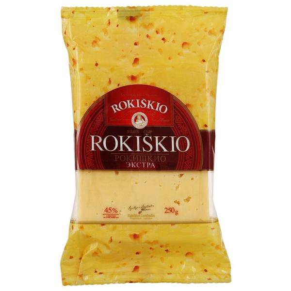 Сыр Rokiskio Ekstra полутвердый 45%