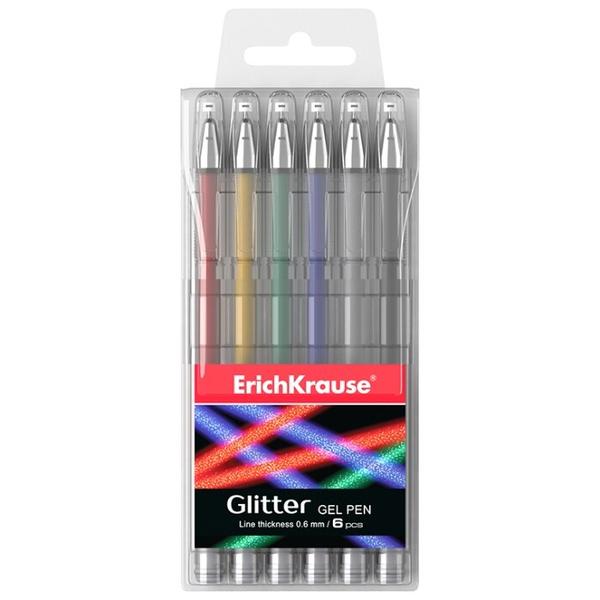 ErichKrause набор гелевых ручек Glitter, 0.8 мм (38998)