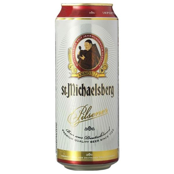 Пиво светлое St. Mishaelsberg Pilsener ж/б, 0.5л