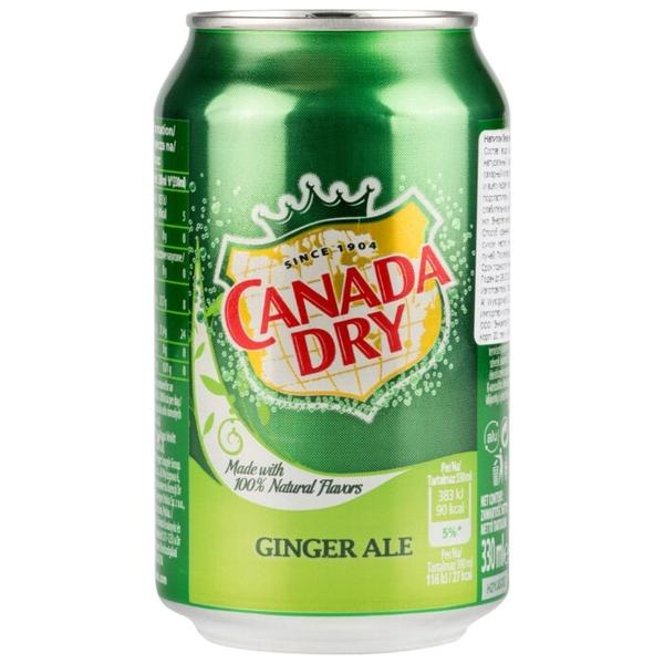Напиток безалкогольный газированный Canada Dry Ginger ale