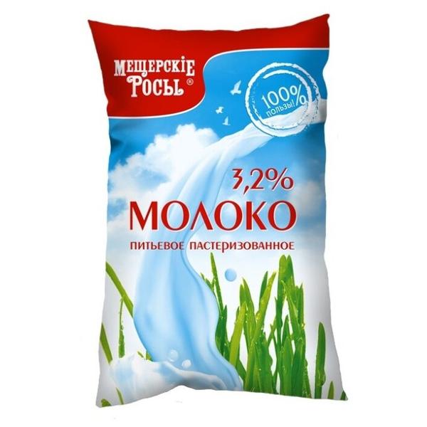 Молоко Мещёрские росы пастеризованное 3.2%, 0.9 кг