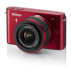Nikon J1 Kit (red 10,1Mpix 10-30mm / 30-110mm 3 1080 SDHC Li-Ion, Ком-т с объективами)
