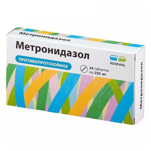 Метронидазол таб. 250 мг №24 Renewal