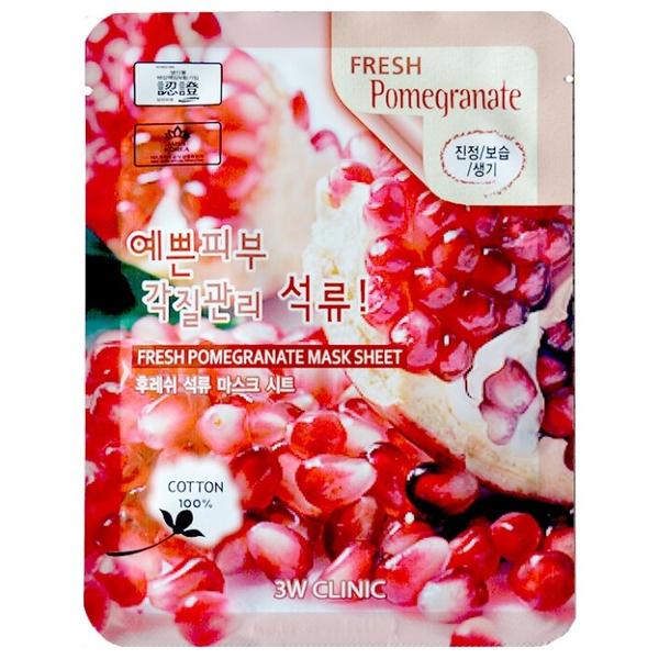 3W Clinic Fresh Pomegranate Mask Sheet тканевая маска с экстрактом граната