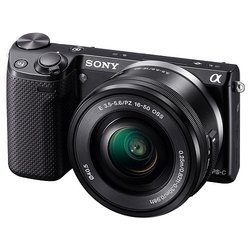 Sony Alpha NEX-5TY Kit (black 16.1Mpix 16-50 / 55-210 3" 1080p SDXC CMOS 1x0 24minF rotLCD 7fr/s RAW комплект с объективом NFCNP-FW50)