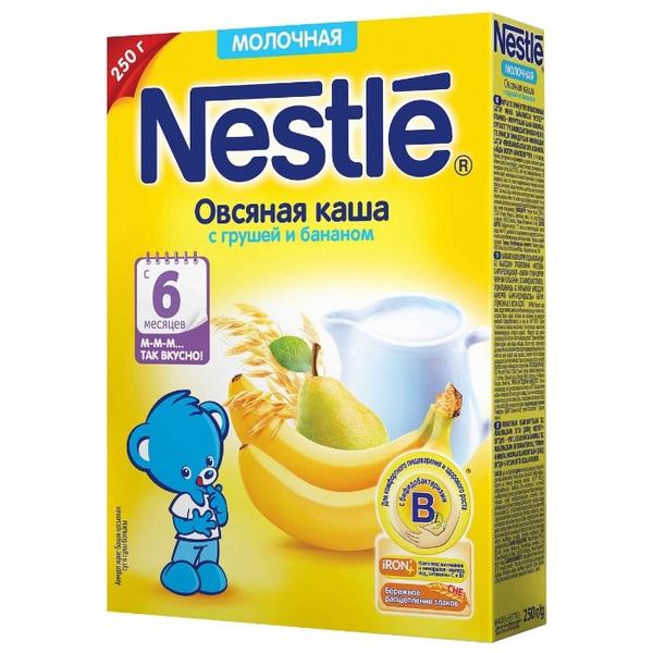 Каша Nestlé молочная овсяная с грушей и бананом (с 6 месяцев) 250 г