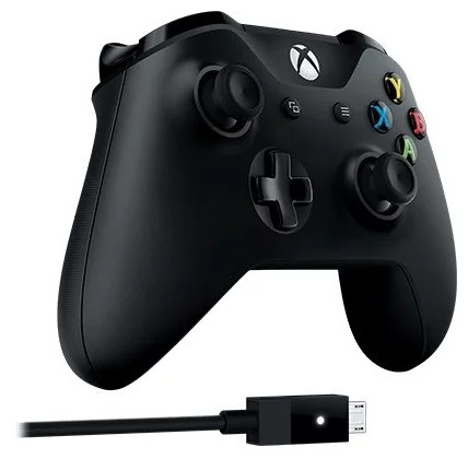 Microsoft Xbox One Controller + USB кабель для ПК