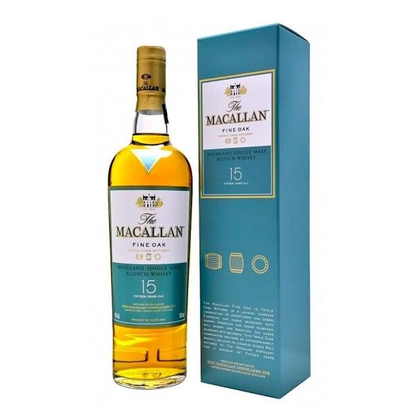 Виски Macallan Fine Oak 15 лет, 0.7 л, подарочная упаковка