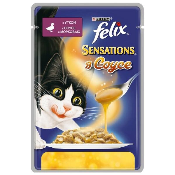 Корм для кошек Felix Sensations с уткой 85 г (кусочки в соусе)