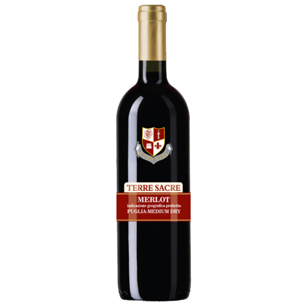 Вино Terre Sacre Merlot Puglia красное сухое 0.75 л