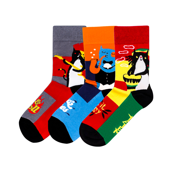 Носки Tatem socks Праздничные коты, 3 пары