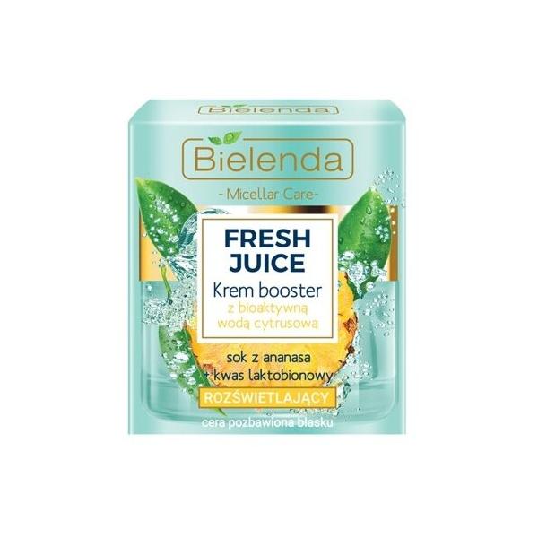 Bielenda Fresh Juice Krem Booster Увлажняющий крем с биоактивной цитрусовой водой Ананас