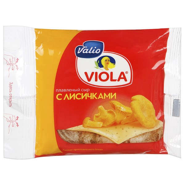 Сыр Viola плавленый с лисичками 45%