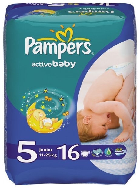 Pampers подгузники Active Baby 5 (11-25 кг) 16 шт.