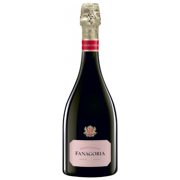 Игристое вино Фанагория Розовое полусладкое 0,75 л