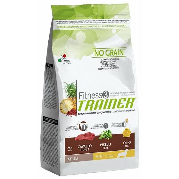 Корм для собак TRAINER Fitness3 No Grain Adult Mini Horse and peas dry
