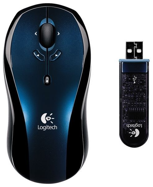 Logitech LX7 Cordless Optical Mouse Grey-Black USB+PS/2