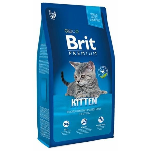 Корм для котят Brit Premium с курицей, с лососем