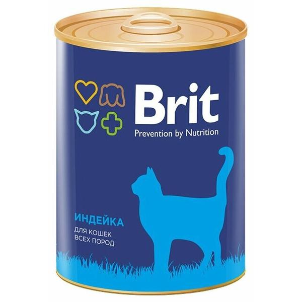 Корм для кошек Brit с индейкой 340 г (паштет)