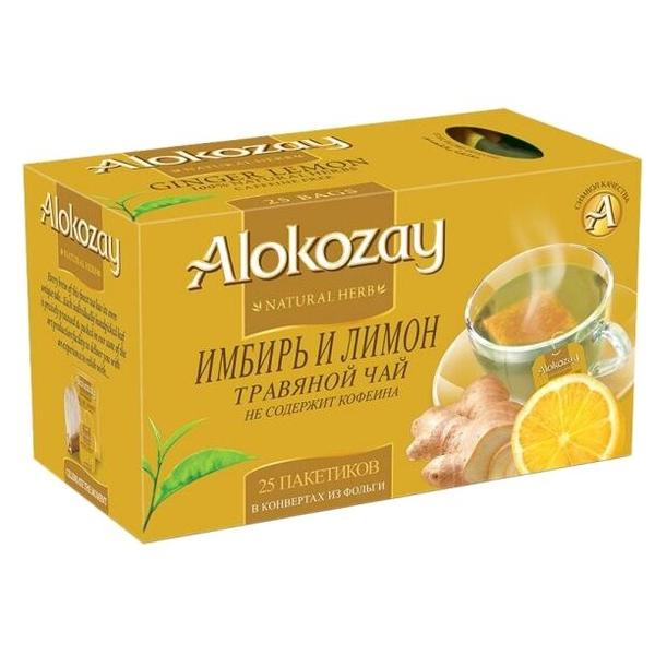 Чай травяной Alokozay Имбирь и лимон в пакетиках