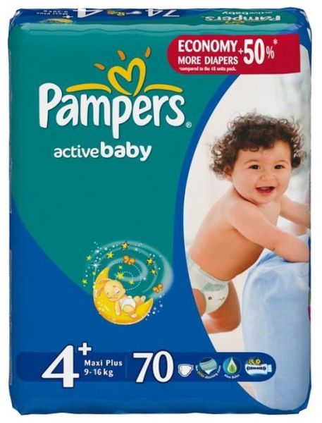Pampers Active Baby 4+ (9-16 кг)