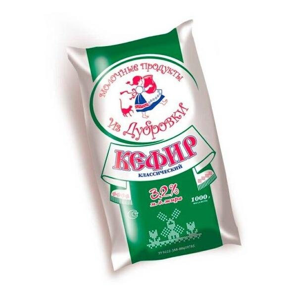 Молочные продукты из Дубровки Кефир 3.2%