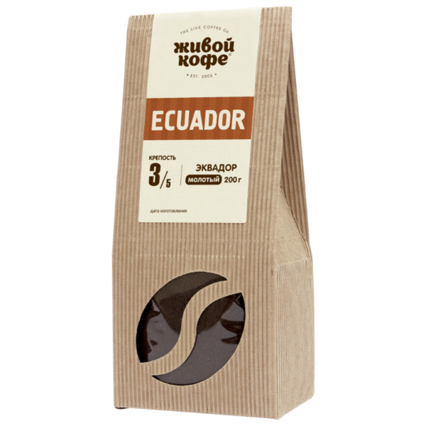 Кофе молотый Живой Кофе Эквадор эспрессо
