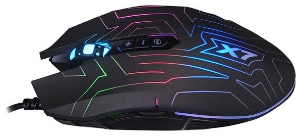 A4Tech Oscar Neon Gaming Mouse X77 Black