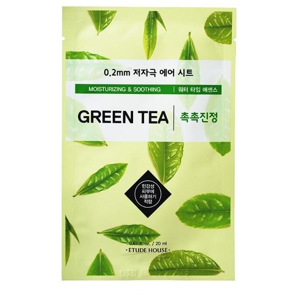Etude House тканевая маска 0.2 Therapy Air Mask Green Tea с экстрактом зелёного чая