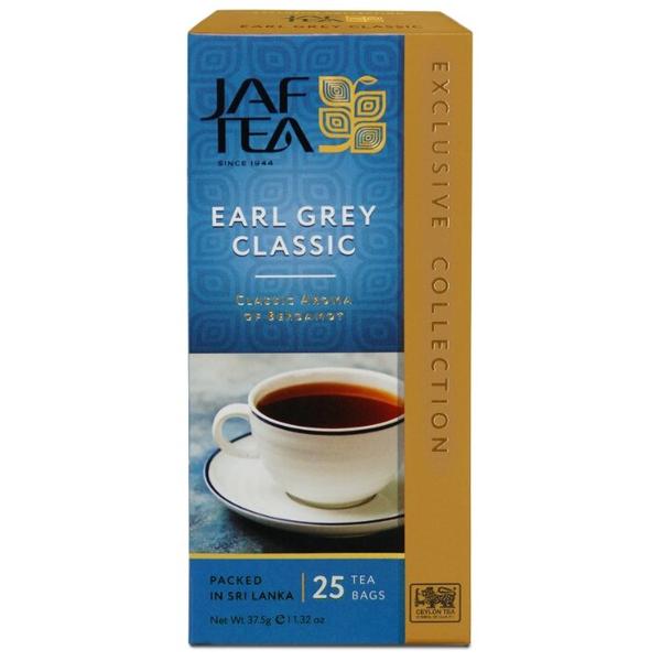 Чай черный Jaf Tea Exclusive collection Earl grey classic в пакетиках