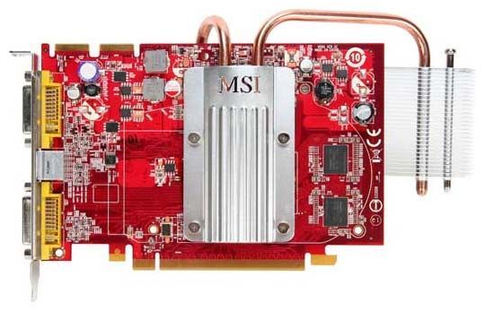 MSI Radeon HD 2600 XT 800Mhz PCI-E 256Mb 1400Mhz 128 bit 2xDVI TV HDCP YPrPb Silent
