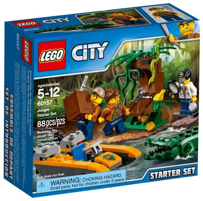 LEGO City 60157 Набор для начинающих исследователей джунглей