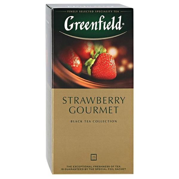 Чай черный Greenfield Strawberry Gourmet в пакетиках