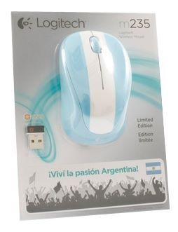 Logitech Wireless Mouse M235 910-004027 White-Blue USB