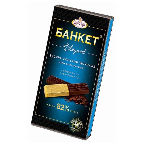 Шоколад Славянка Банкет Elegant горький 82%