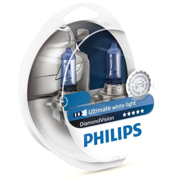 Лампа автомобильная галогенная Philips Diamond Vision 9006DVS2 HB4 55W 2 шт.