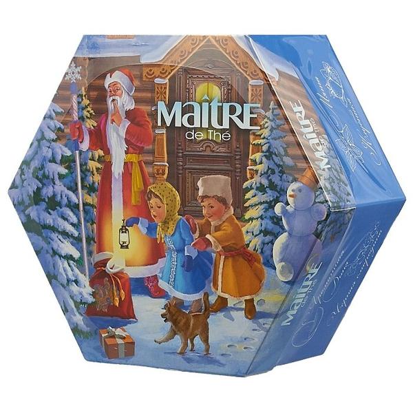 Чай Maitre Дед Мороз и дети ассорти в пакетиках подарочный набор