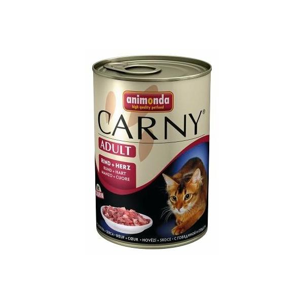 Корм для кошек Animonda Carny беззерновой, с говядиной, с сердцем (паштет)