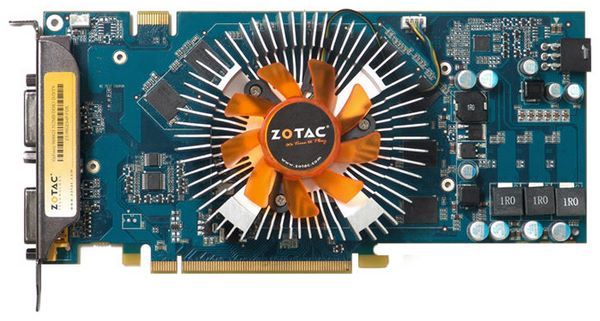 ZOTAC GeForce 9800 GT 600Mhz PCI-E 2.0 512Mb 1800Mhz 256 bit 2xDVI TV HDCP YPrPb