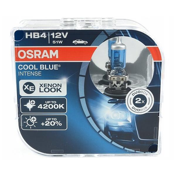 Лампа автомобильная галогенная Osram COOL BLUE INTENSE 9006CBI-HCB HB4 12V 51W 2 шт.