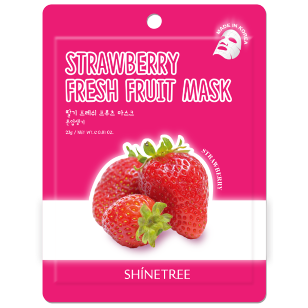Shinetree Тканевая маска с экстрактом клубники Strawberry Fresh Fruit