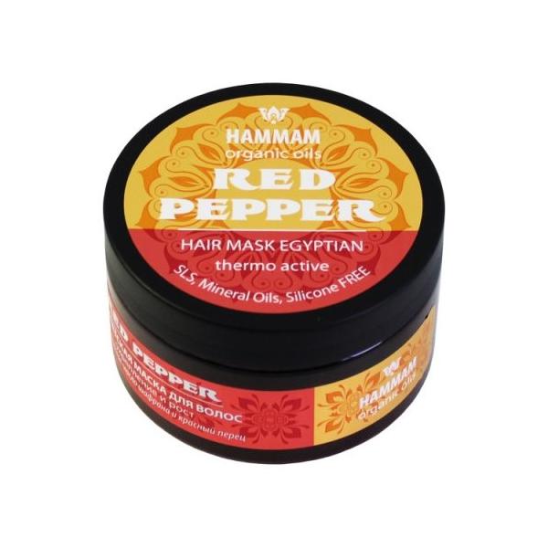 Hammam organic oils Египетская маска для волос «Red Pepper „Укрепление и рост“»