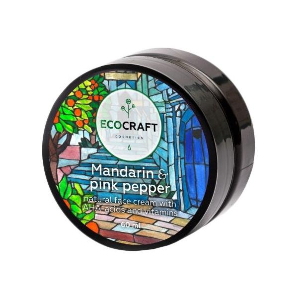 EcoCraft Мандарин и розовый перец Крем для лица с витаминами и АНА-кислотами для сухой и чувствительной кожи