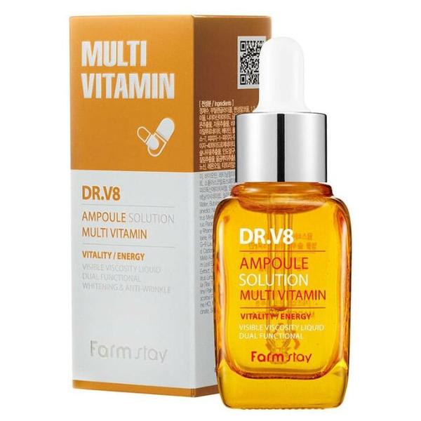 Farmstay DR.V8 Ampoule Solution Multi Vitamin Ампульная мульти витаминная сыворотка для лица